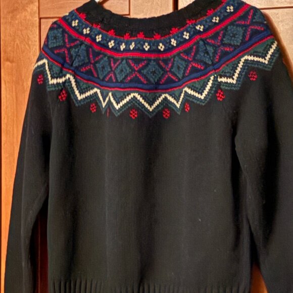 Lauren Ralph Lauren Fair Isle Wool Blend Pullover Crew-nack Sweater $208 - Picture 4 of 11